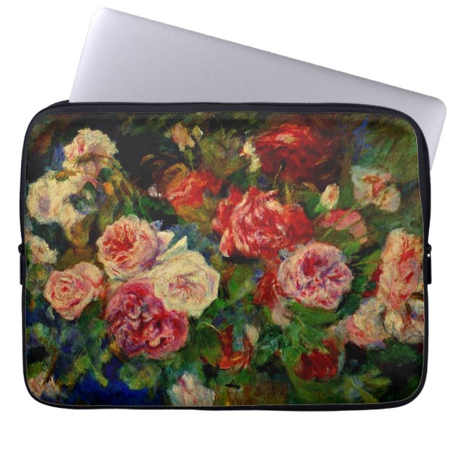 Funda Para Portátil Renoir - Rosas (Frente)