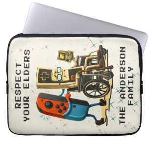 Funda Para Portátil Respeta a tus mayores Control de juegos Retro dive