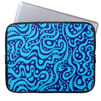 Funda Para Portátil Resumen 041211 - Azul cielo en la marina profunda