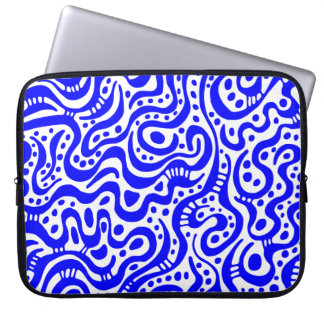 Funda Para Portátil Resumen 041211 - Azul y blanco