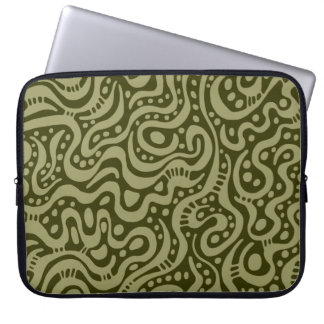 Funda Para Portátil Resumen 041211 - Khaki en Dk Olive