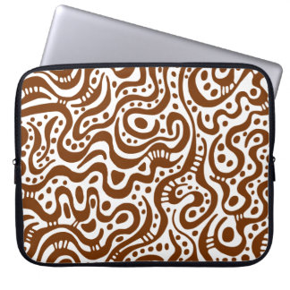Funda Para Portátil Resumen 041211 - Tuerca en blanco