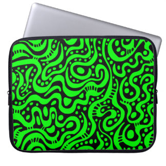 Funda Para Portátil Resumen 041211 - Verde y blanco