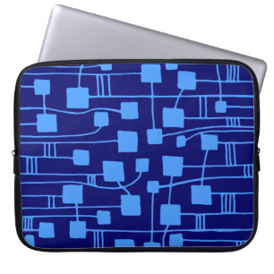 Funda Para Portátil Resumen 111211 - Azul bebé en la marina de Dp