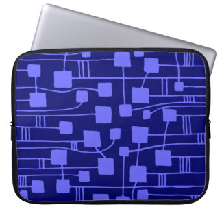 Funda Para Portátil Resumen 111211 - Azul eléctrico sobre la marina de