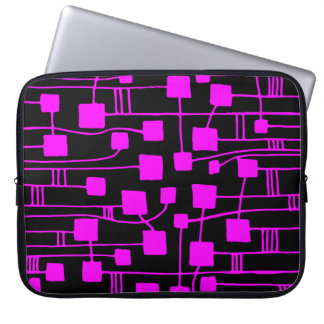 Funda Para Portátil Resumen 111211 - Magenta en negro