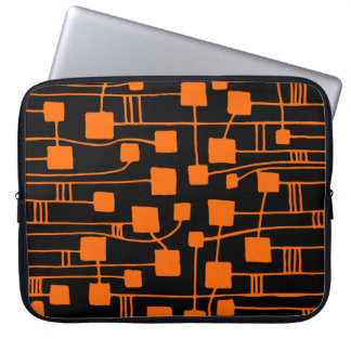 Funda Para Portátil Resumen 111211 - Naranja en negro