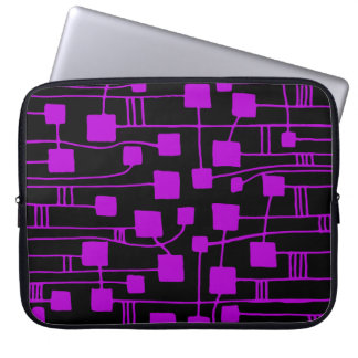 Funda Para Portátil Resumen 111211 - Púrpura en negro