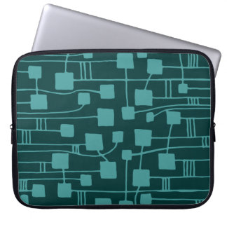Funda Para Portátil Resumen 111211 - Verde oceánico en verde oscuro