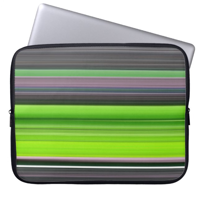 Funda Para Portátil Resumen #1: Lime y gris (Frente)