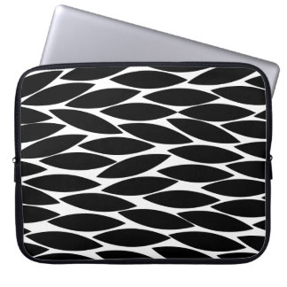 Funda Para Portátil Resumen 250713 - Negro sobre blanco