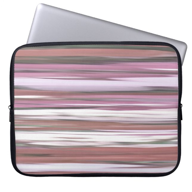 Funda Para Portátil Resumen #2: Desenfoque rosa (Frente)