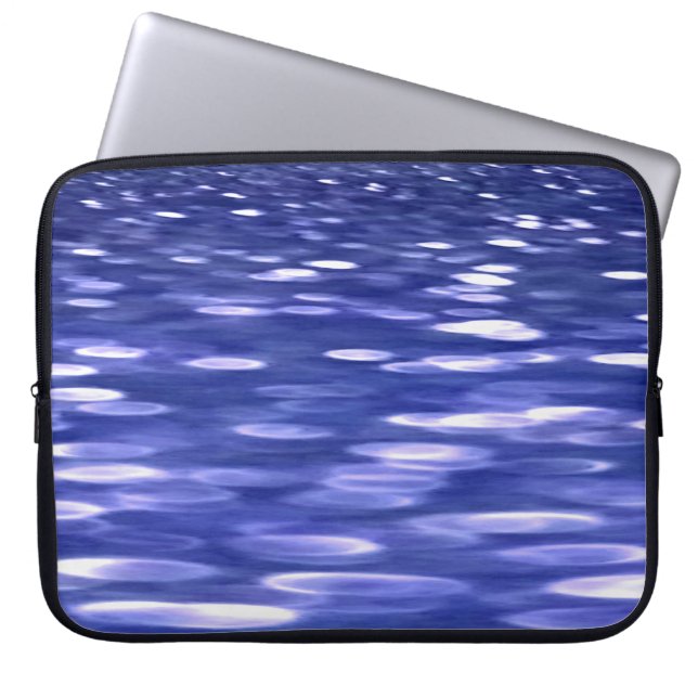 Funda Para Portátil Resumen #3: Brillo azul (Frente)