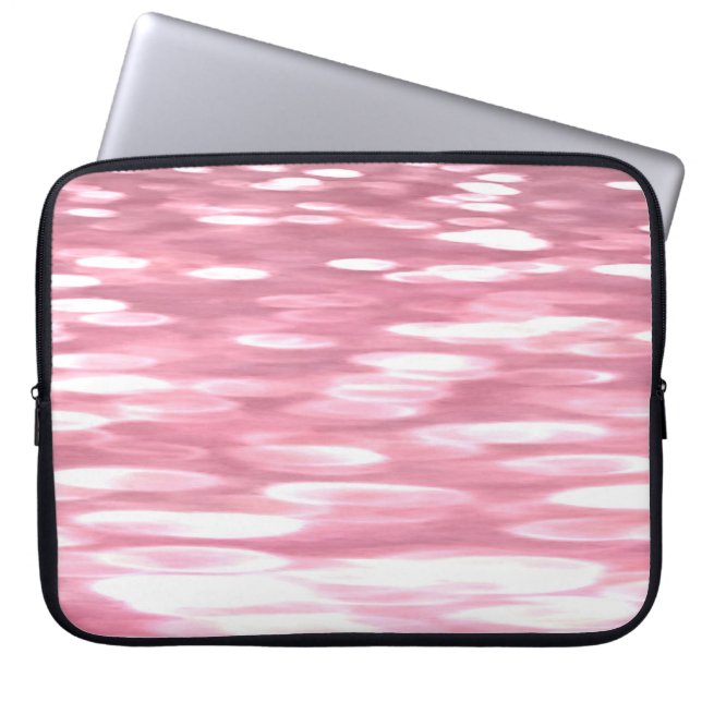 Funda Para Portátil Resumen #3: Brillo rosa (Frente)