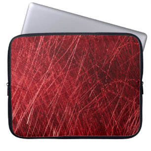 Funda Para Portátil Resumen abstracto de fondo de arañazos rojos, enve