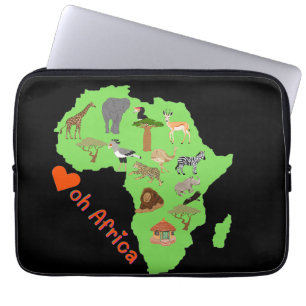 Funda Para Portátil Resumen africano