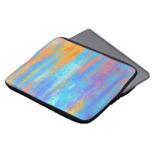 Funda Para Portátil Resumen Azul y Naranja