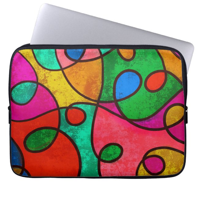 Funda Para Portátil Resumen colorido (Frente)