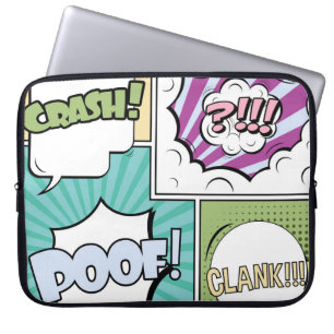 Funda Para Portátil Resumen concepto creativo comic pop art style blan