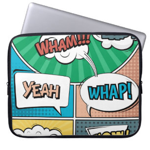 Funda Para Portátil Resumen concepto creativo comic pop art style blan