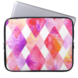 Funda Para Portátil Resumen de Acuarela: Mano Pintada Sin Marea.