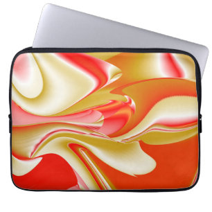 Funda Para Portátil Resumen de amor y oro en 3D Rainbowart