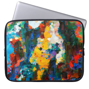 Funda Para Portátil Resumen de antecedentes artísticos. Textura vibran