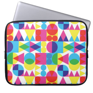Funda Para Portátil Resumen de diseño de patrones geométricos colorido