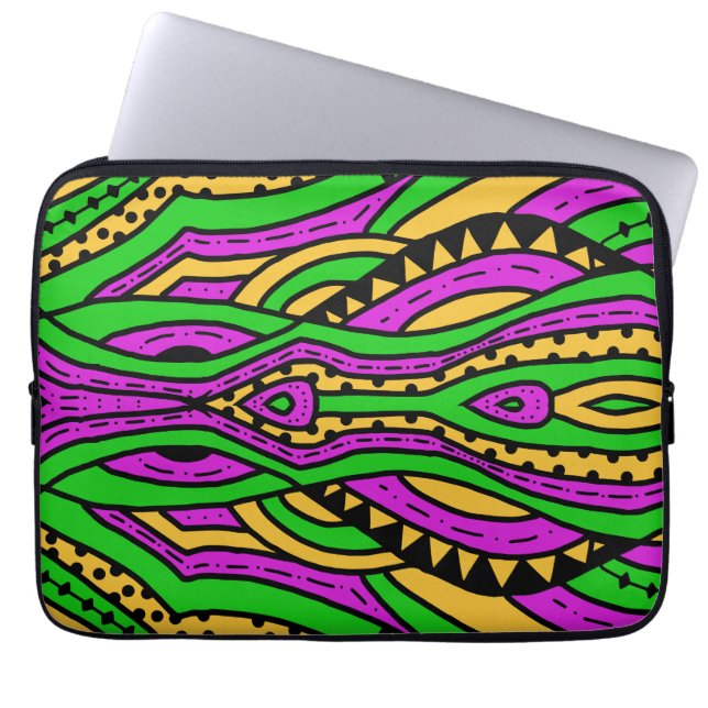 Funda Para Portátil Resumen de Doodle 34 (Frente)