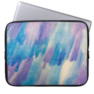 Funda Para Portátil Resumen de fondo abstracto azul, acua, arte, arte