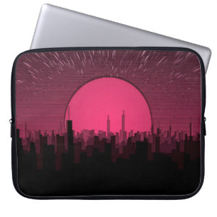 Funda Para Portátil Resumen de fondo colorido. Bonita luz de luna