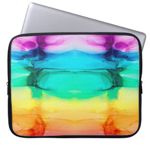 Funda Para Portátil Resumen de fondo de color arcoiris, papel pintado.