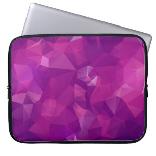 Funda Para Portátil Resumen de fondo de textura violeta triangular vio