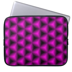 Funda Para Portátil Resumen de fondo geométrico púrpura.abstracto, art