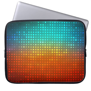 Funda Para Portátil Resumen de fútbol multicolor, luces artísticas.