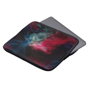 Funda Para Portátil resumen de humo rosa y azul