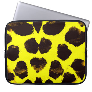 Funda Para Portátil Resumen de la acuarela del leopardo de impresión a