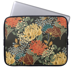Funda Para Portátil Resumen de la elegancia sin fisuras con bac floral