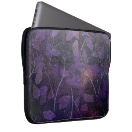 Funda Para Portátil Resumen de la hoja púrpura profunda