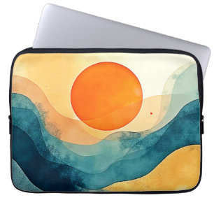 Funda Para Portátil Resumen de las olas de sol