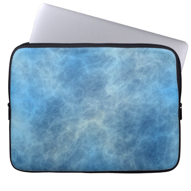 Funda Para Portátil Resumen de mármol azul (Frente)