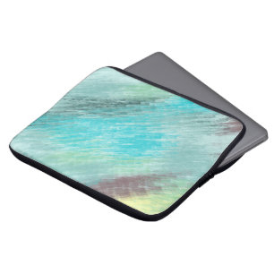 Funda Para Portátil Resumen de mármol turquesa, verde y malva