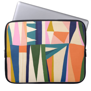 Funda Para Portátil Resumen De Moda: Mano Colorida.