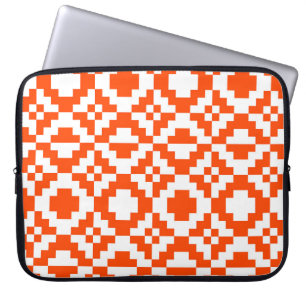 Funda Para Portátil Resumen de patrones geométricos pixelados sin sold