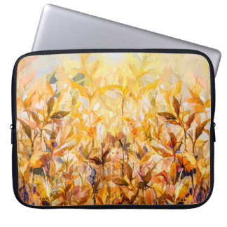 Funda Para Portátil Resumen de pintura al óleo de una flor colorida co