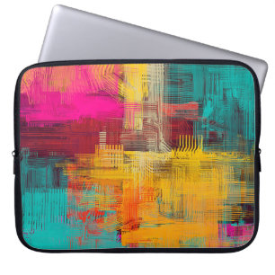 Funda Para Portátil Resumen de pintura al óleo, fondo expresivo.