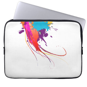 Funda Para Portátil Resumen de salpicaduras de pintura de mariposa exó