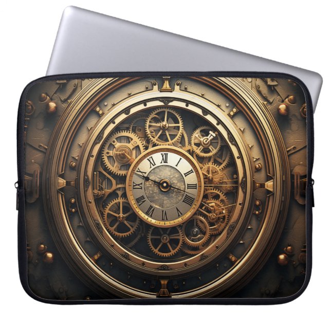 Funda Para Portátil Resumen de Steampunk (Frente)