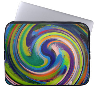 Funda Para Portátil Resumen De Swirl Moderno Art. #17