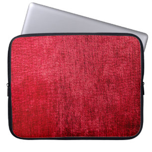 Funda Para Portátil Resumen de textura de fabricación roja, fondo,lien